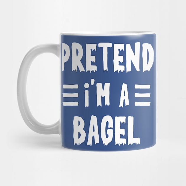 Pretend I'm a bagel Funny Halloween Costume by qwertydesigns